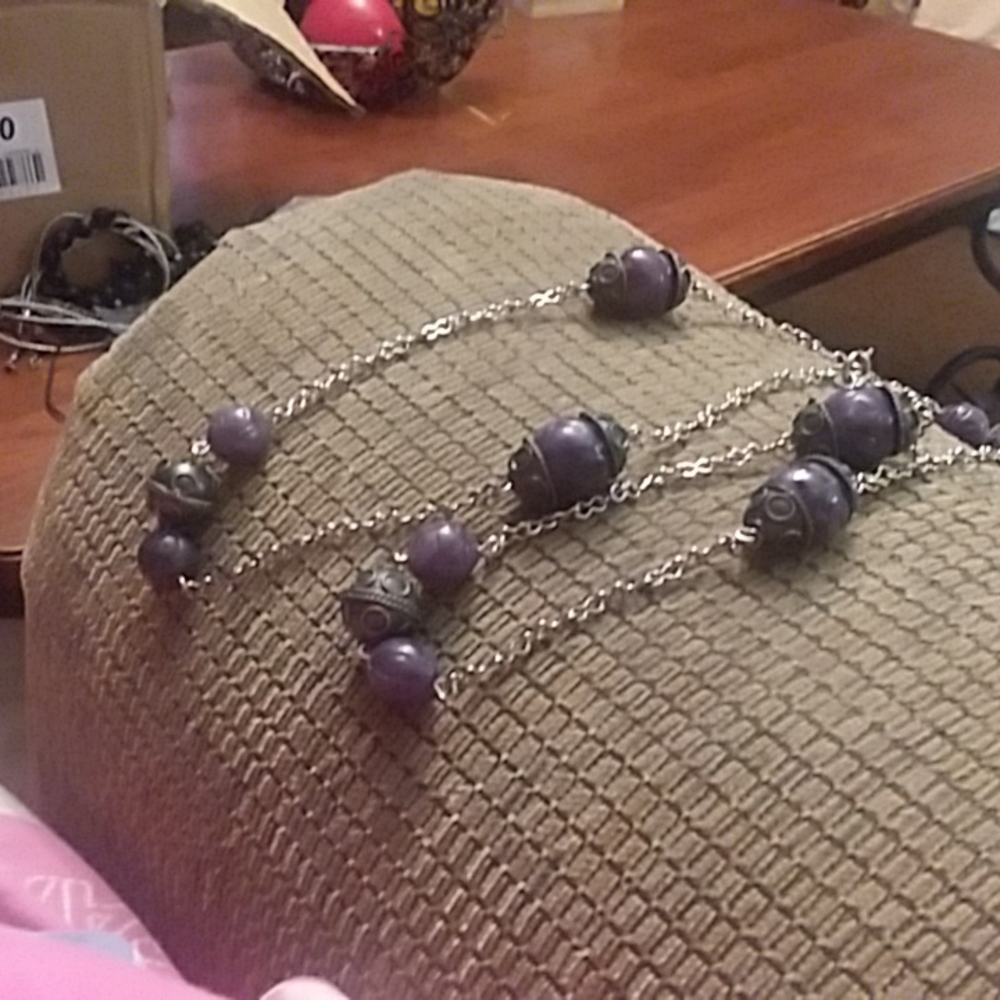 Purple  necklace